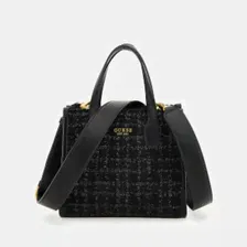 Guess Silvana Tweed Mini Tote Bag