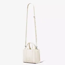 СУМКА MARC JACOBS THE LEATHER MINI TOTE BAG COTTON/SILVER
