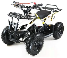 MOTAX Квадроцикл ATV Mini Grizlik Х-16 с Механическим стартером, белый