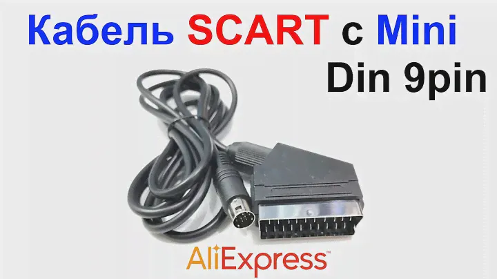 Кабель (шнур) SCART c Mini Din 9pin - Обзор AliExpress !!! Для Подключения ZX Spectrum Лугань ПК 90