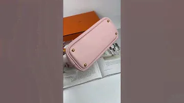Hermès bag Bolide Mini Chevre rose Gold Hardware
