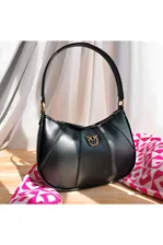 Кожаная сумка Mini Love Half Moon 25x17 см (3 расцветки)