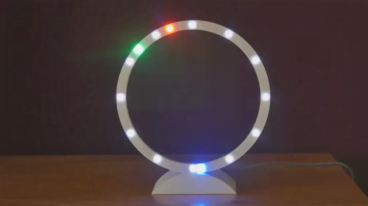 Uhr mit WS2812 Ring 60 LED´s Wemos ESP8266 D1 mini (Clown) WLED Aircoookie