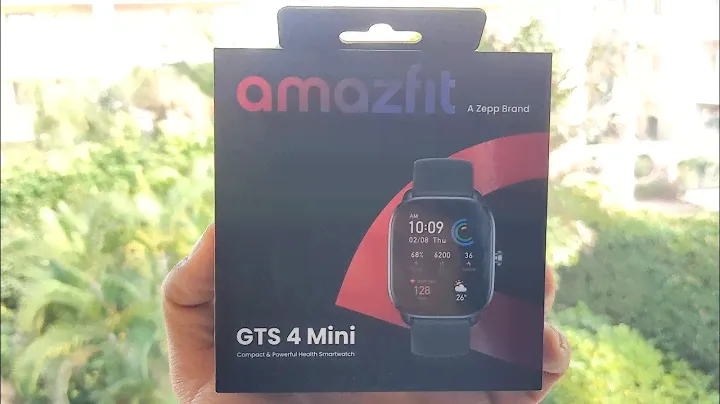 Amazfit GTS 4 mini Mint blue First look 💙