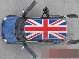Абсолютно новая наклейка на крышу автомобиля в стиле Юнион Джек для Mini Cooper Clubman