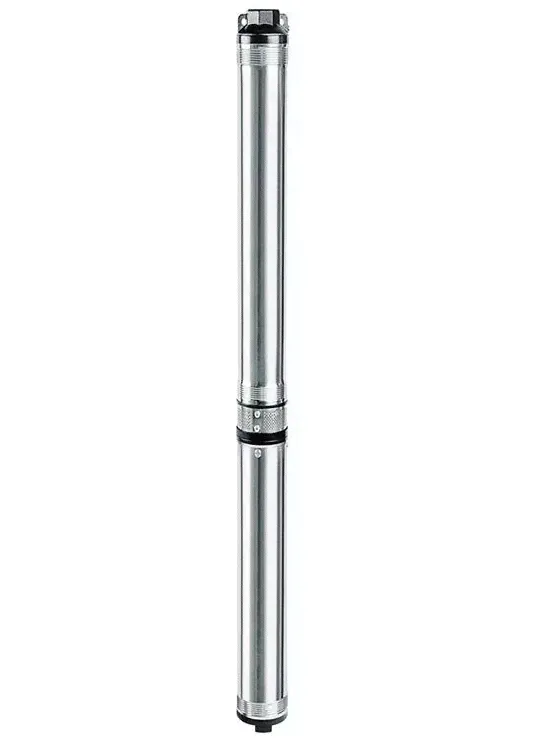 Насос погружной Unipump MINI ECO 3-133, 5 м³/ч, напор 133 м, 1.5 кВт, с нижним забором (скважинный, колодезный) центробежный, многоступенчатый, электрический, нержавеющая сталь, для скважины, бытовой,-0