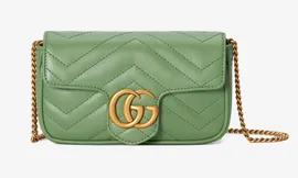Сумка Gucci GG Marmont Super Mini Bag "Sage Green"