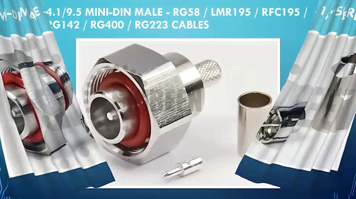 Coax Connectors -  1.0/2.3 DIN, 4.1/9.5 Mini DIN and 4.3/10 Mini DIN