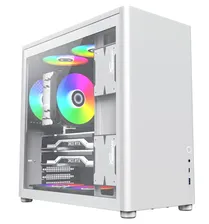 Корпус GameMax Spark Pro Full Mini Tower Без БП белый, Spark Pro Full White