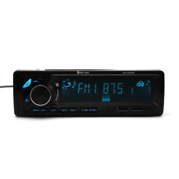 Автомагнитола Bos-mini BOS-D2606SBT, 1DIN, FM/ USB/ AUX/ BT, LCD multicolor, RCA 4х50 Вт