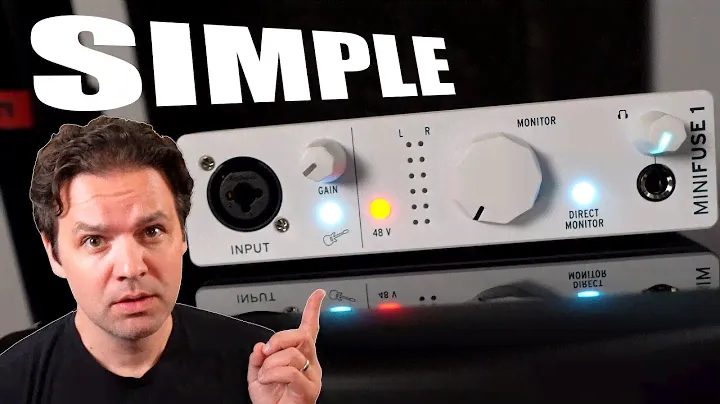KEEP YOUR RECORDING SIMPLE - ARTURIA MINIFUSE 1 AUDIO INTERFACE