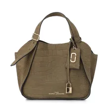 Женская сумка хобо MARC JACOBS THE MINI DIRECTOR CROC EMBOSSED Артикул H026L01FA21, серо-коричневый