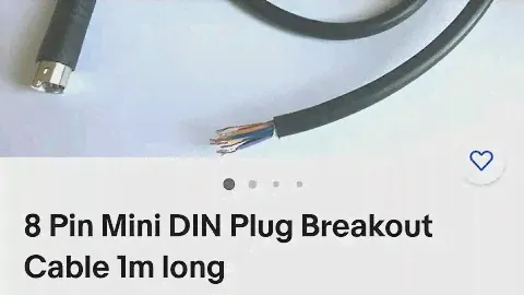 Ham Radio. 8 Pin Mini DIN Plug Break Out Cable. Amateur Radio.