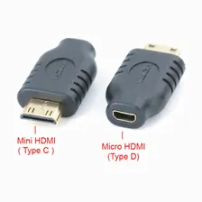 Mini HDMI (Type C) Male to Micro HDMI (Type D) Female Adapter Converter