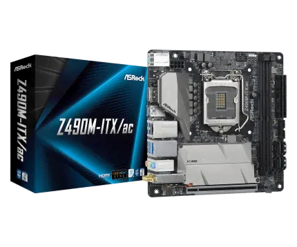 Материнская плата ASRock Z490M-ITX/AC, Intel Z490, s1200, mini-ITX-0