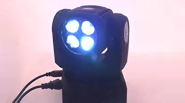 Вращающаяся мини голова бим Led BEAM B-EYE 4*10w  (parled.ru)
