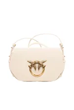 MINI LOVE BAG CLICK EXAGON SIMPLY – white-antique gold
