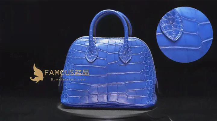 hermes mini bolide crocodile (360 spin video)