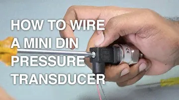 How to wire a Mini DIN Pressure Transducer