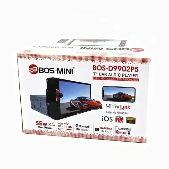 Магнитола BOS-MINI FM/USB/AUX/BLUETOOTH/SD CARD с экраном 7-0